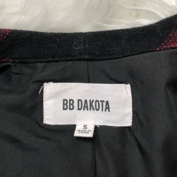 BB DATOKA Moto zipped buffalo check jacket sz S - Picture 5 of 5